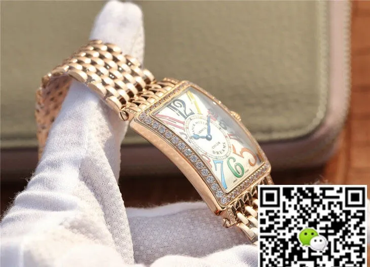 Franck Muller LONG ISLAND 952 Ladies ABF Factory 1:1 Best Edition Replica Watch Gold Diamond Bezel
