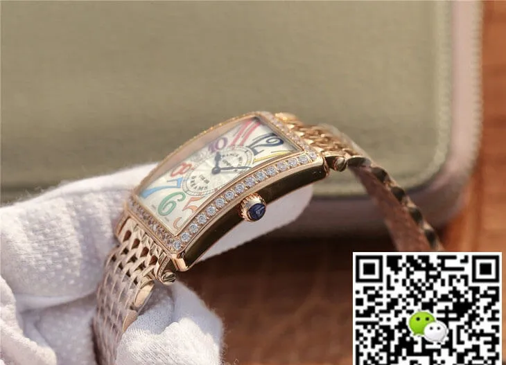 Franck Muller LONG ISLAND 952 Ladies ABF Factory 1:1 Best Edition Replica Watch Gold Diamond Bezel