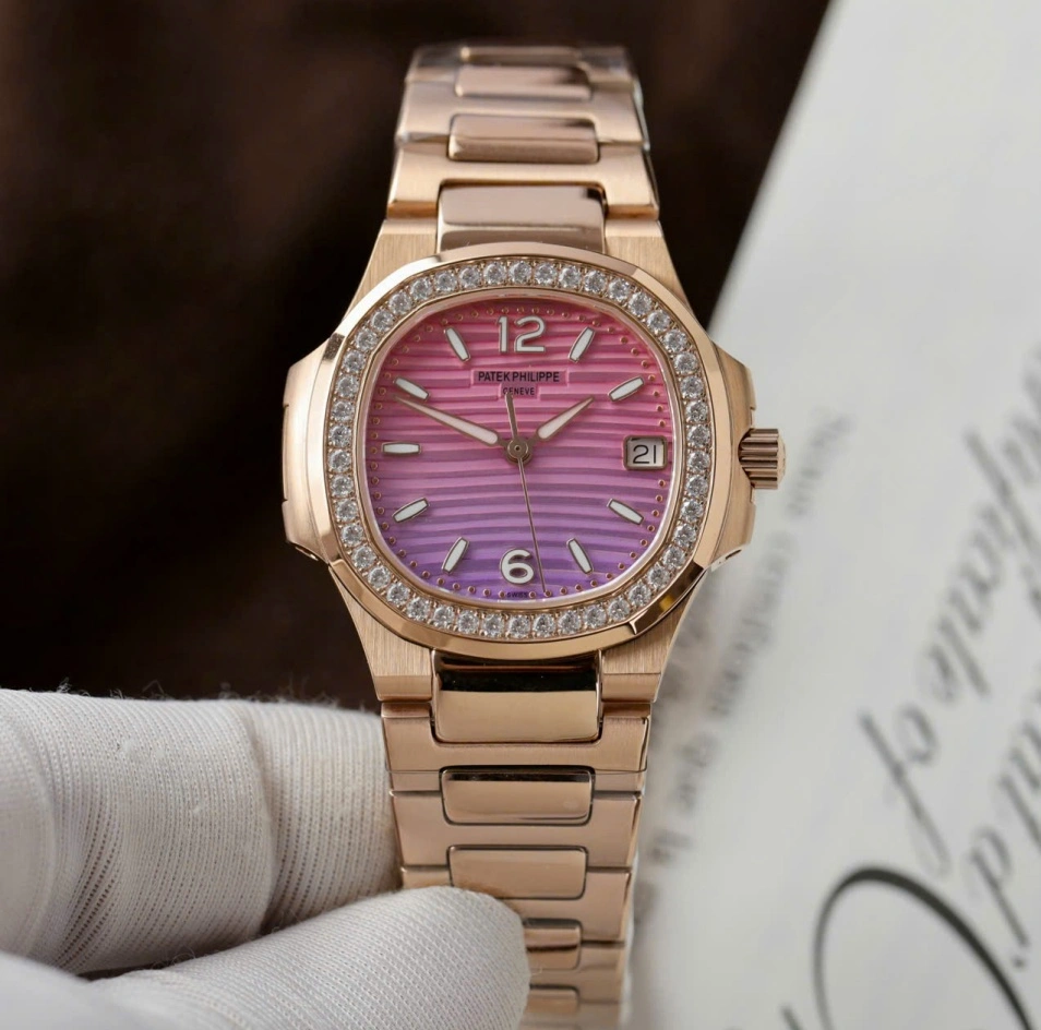 GR Factory Patek Philippe 7010R Pink dial 1:1 Best Edition Replica Watch