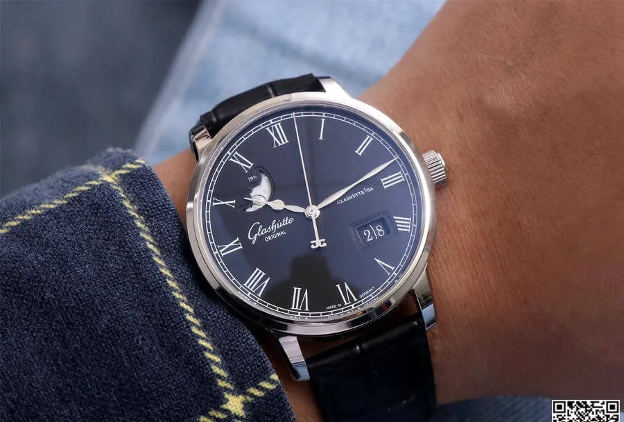 Glashutte Senator 1-36-04 V9 Factory 1:1 Best Edition Replica Watch Leather Strap