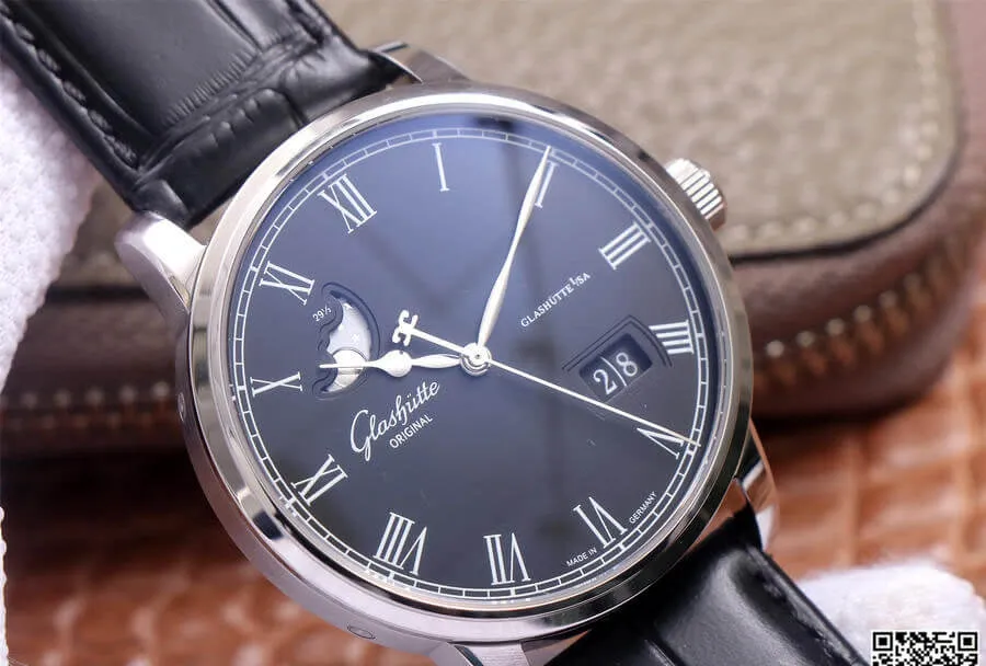 Glashutte Senator 1-36-04 V9 Factory 1:1 Best Edition Replica Watch Leather Strap