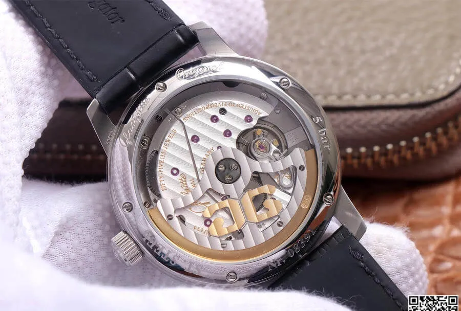 Glashutte Senator 1-36-04 V9 Factory 1:1 Best Edition Replica Watch Leather Strap