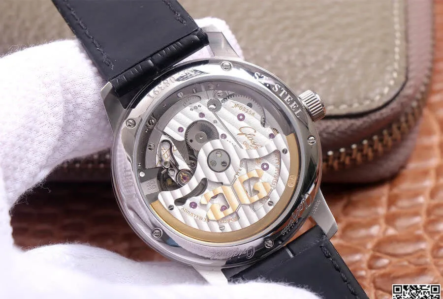 Glashutte Senator 1-36-04 V9 Factory 1:1 Best Edition Replica Watch Leather Strap