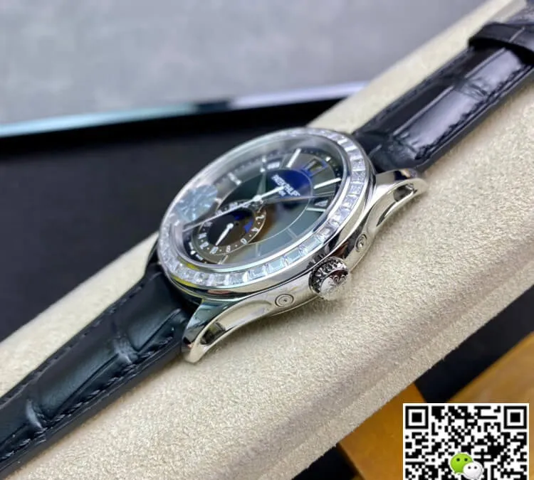 Patek Philippe Grand Complications 5205G KM Factory 1:1 Best Edition Replica Watch Leather Strap