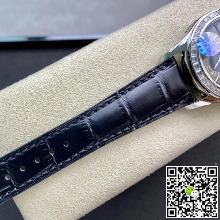 Patek Philippe Grand Complications 5205G KM Factory 1:1 Best Edition Replica Watch Leather Strap
