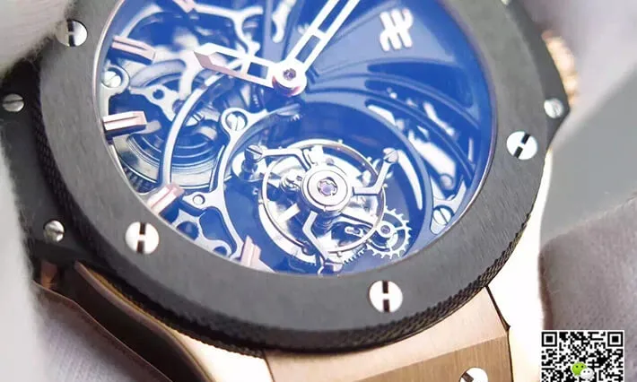 Hublot Big Bang Hollow Tourbillon 1:1 Best Edition Replica Watch Rubber Strap