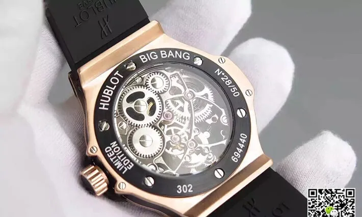 Hublot Big Bang Hollow Tourbillon 1:1 Best Edition Replica Watch Rubber Strap