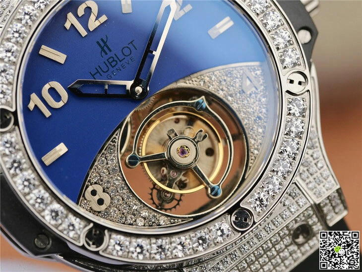 Hublot Big Bang Tourbillon 1:1 Best Edition Replica Watch Black Strap