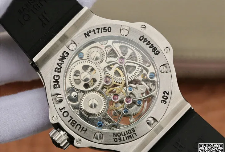 Hublot Big Bang Tourbillon 1:1 Best Edition Replica Watch Black Strap