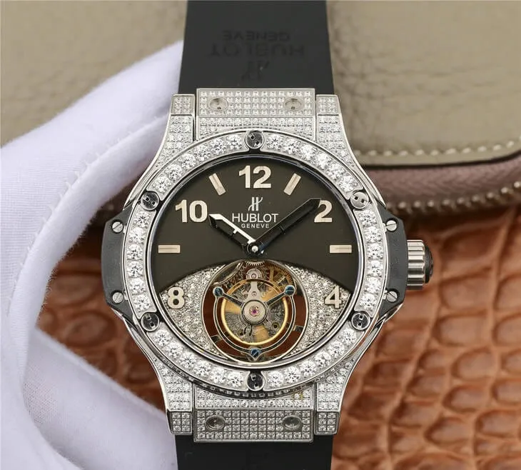 Hublot Big Bang Tourbillon 1:1 Best Edition Replica Watch Diamond