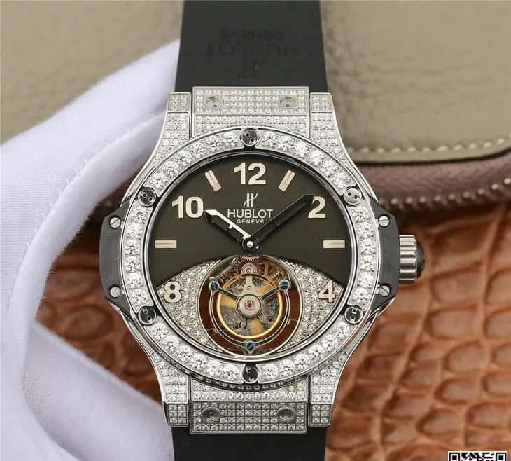 Hublot Big Bang Tourbillon 1:1 Best Edition Replica Watch Diamond