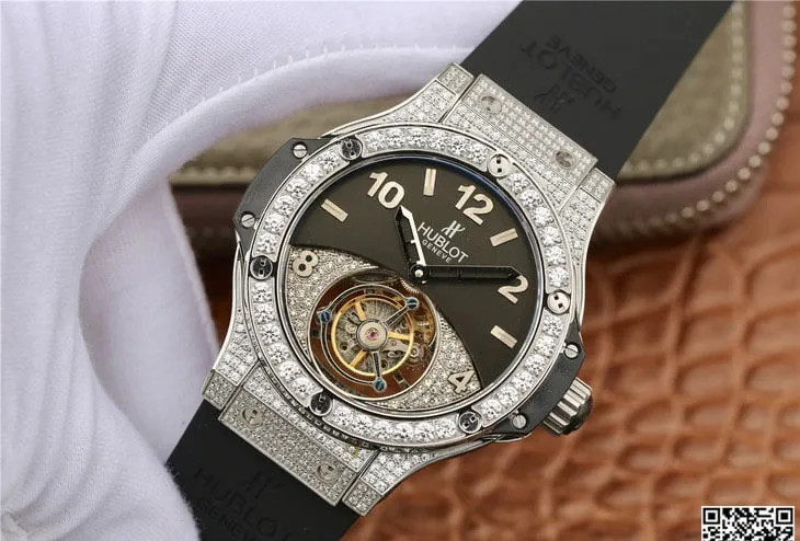 Hublot Big Bang Tourbillon 1:1 Best Edition Replica Watch Diamond