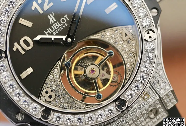 Hublot Big Bang Tourbillon 1:1 Best Edition Replica Watch Diamond