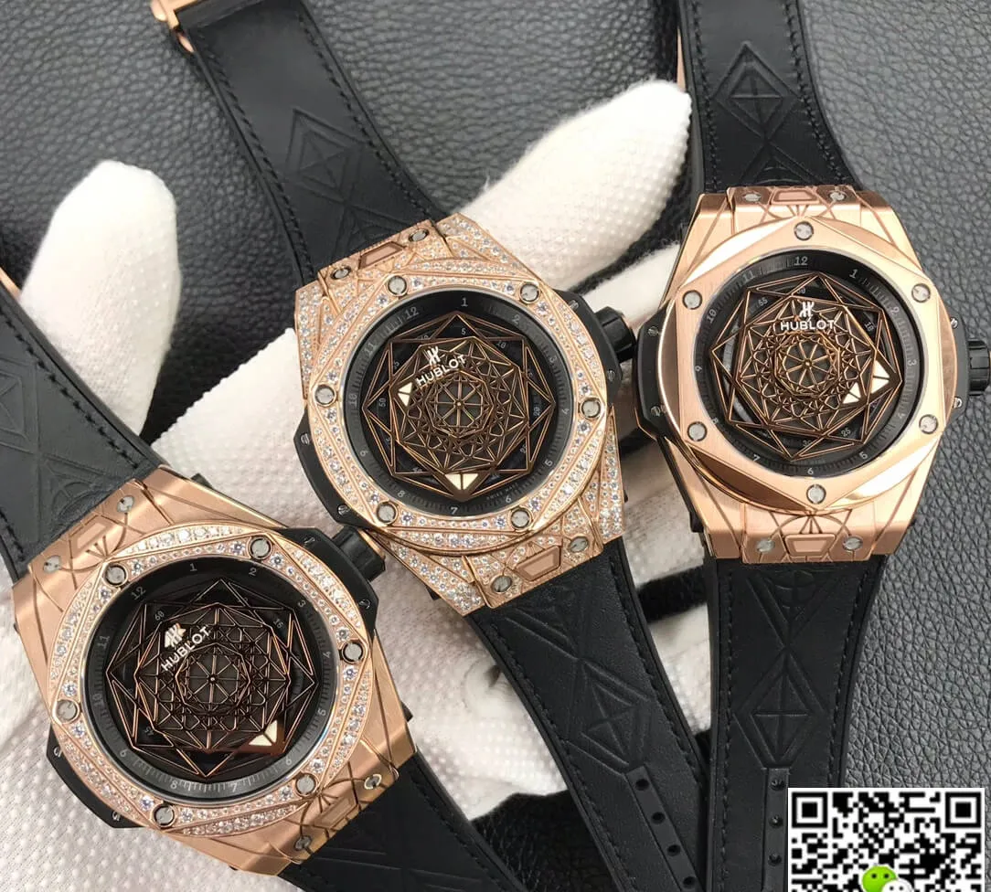 Hublot Big Bang WWF Factory 1:1 Best Edition Replica Watch Black Dial