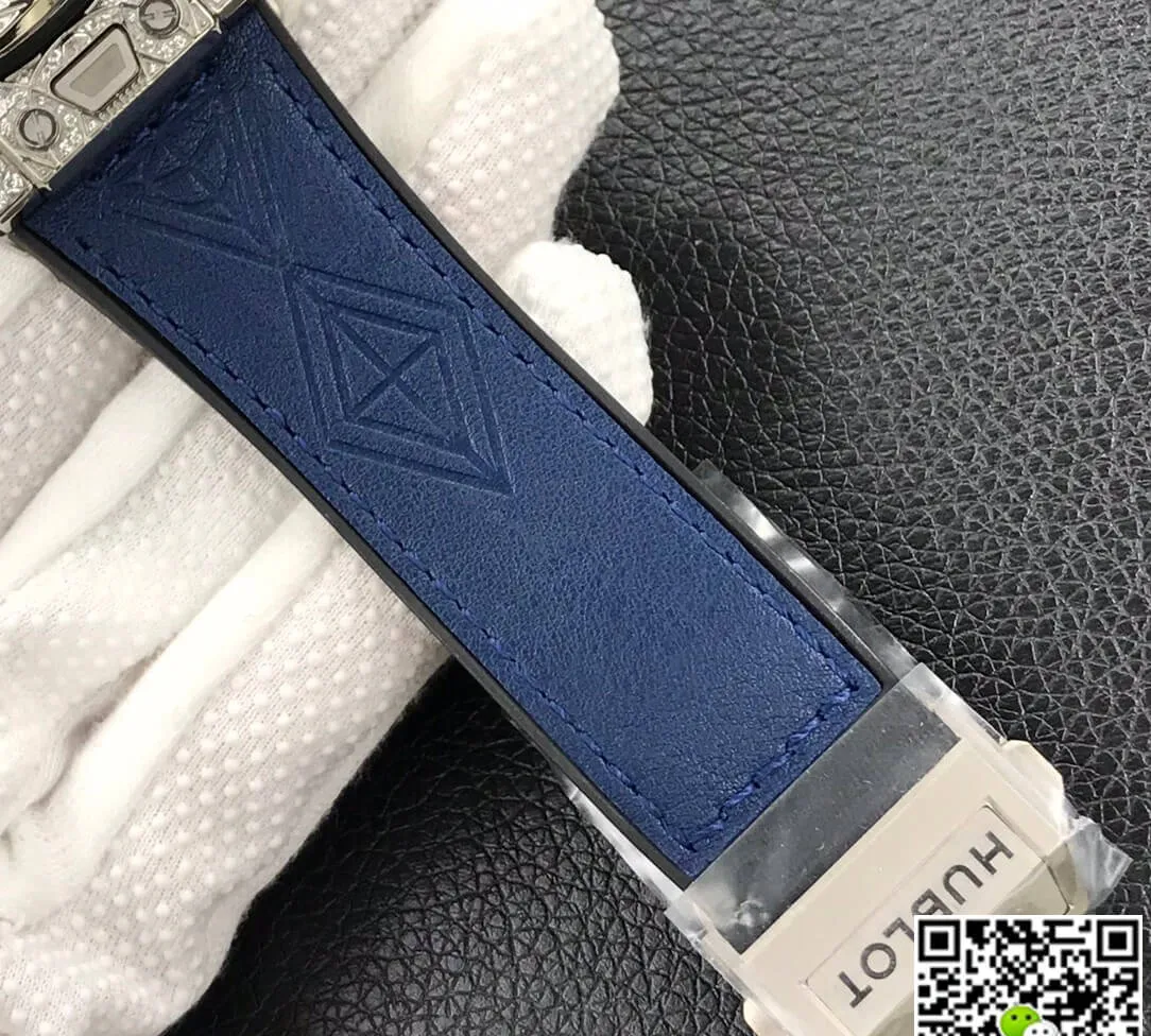 Hublot Big Bang WWF Factory 1:1 Best Edition Replica Watch Diamond Blue Dial