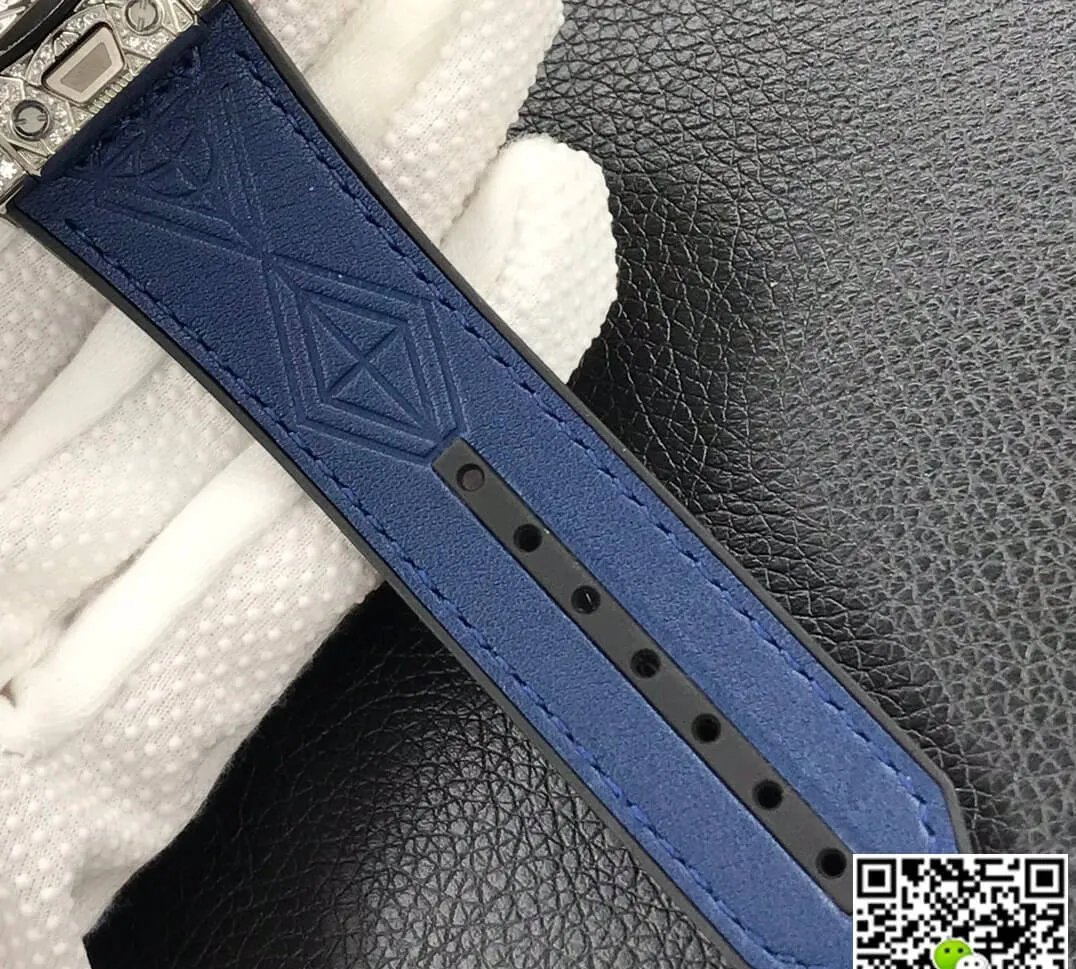 Hublot Big Bang WWF Factory 1:1 Best Edition Replica Watch Diamond Blue Dial