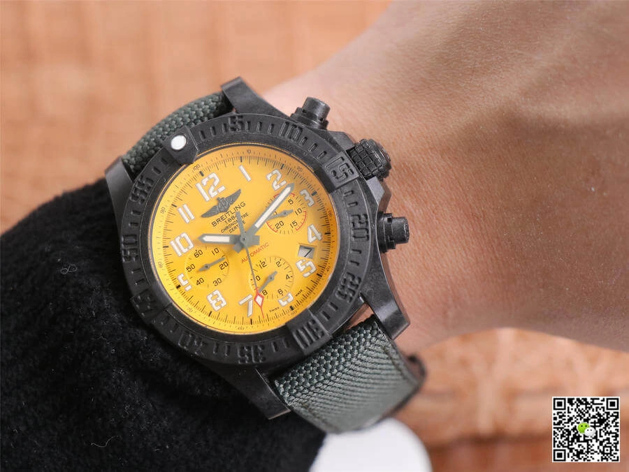 Breitling Avenger Hurricane 12H XB0180E41I1W1 GF Factory 1:1 Best Edition Replica Watch Yellow Dial