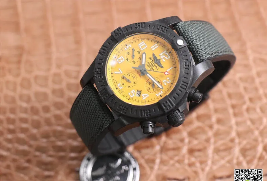 Breitling Avenger Hurricane 12H XB0180E41I1W1 GF Factory 1:1 Best Edition Replica Watch Yellow Dial