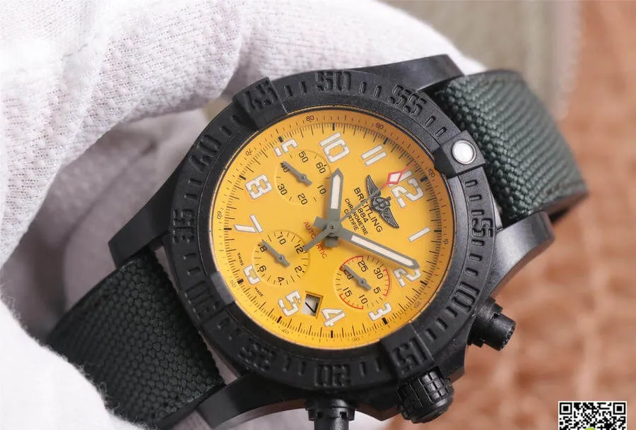 Breitling Avenger Hurricane 12H XB0180E41I1W1 GF Factory 1:1 Best Edition Replica Watch Yellow Dial