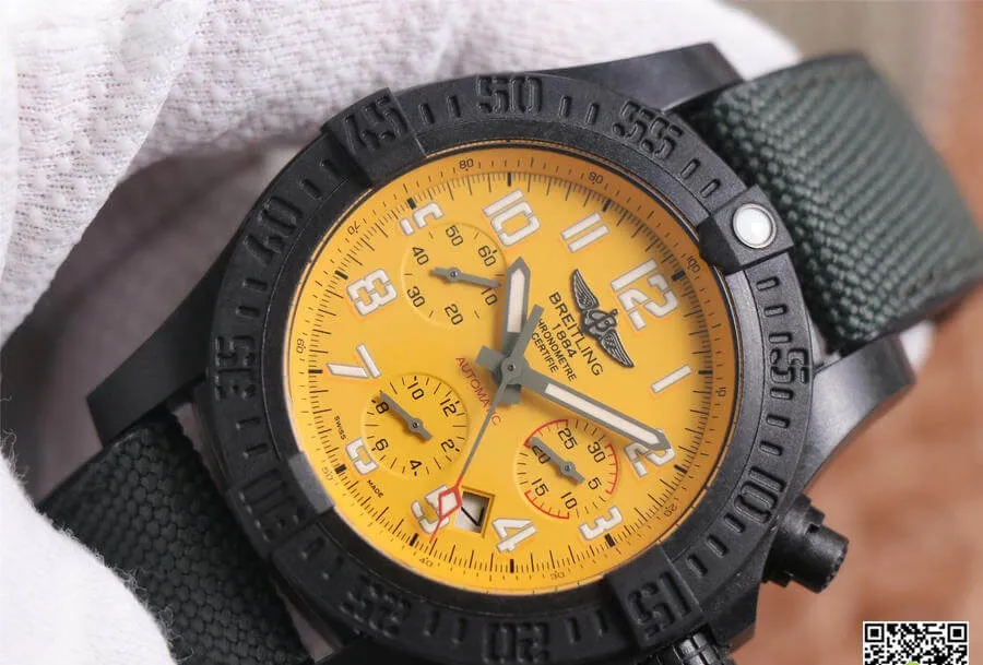 Breitling Avenger Hurricane 12H XB0180E41I1W1 GF Factory 1:1 Best Edition Replica Watch Yellow Dial