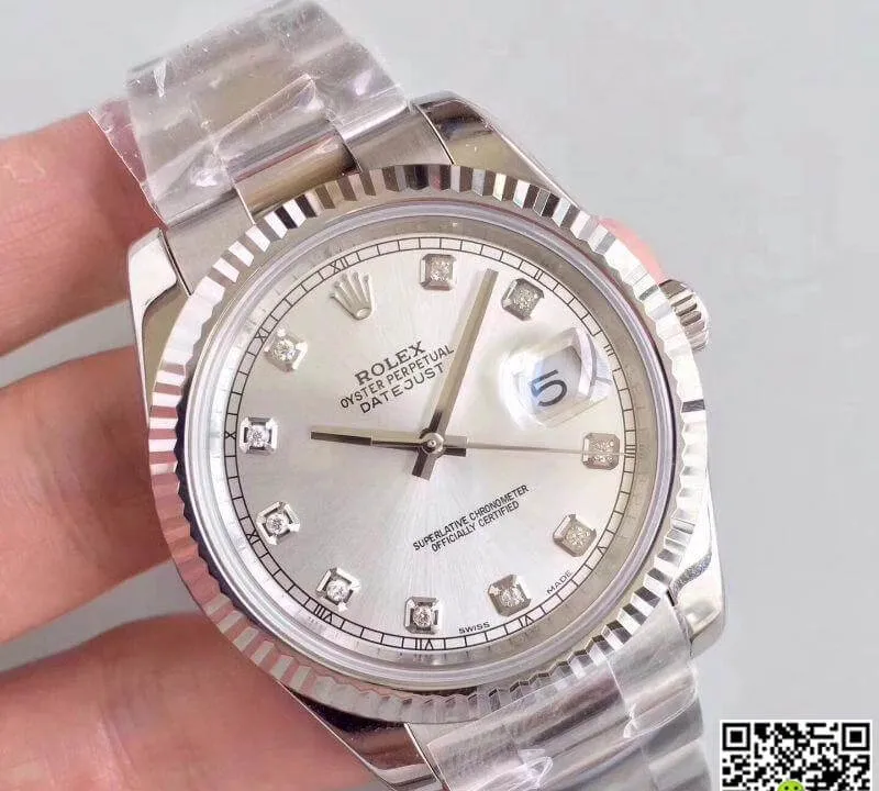 Rolex Datejust II 116334-0009 EW Factory 1:1 Best Edition Replica Watch Swiss ETA2836 Silver Dial