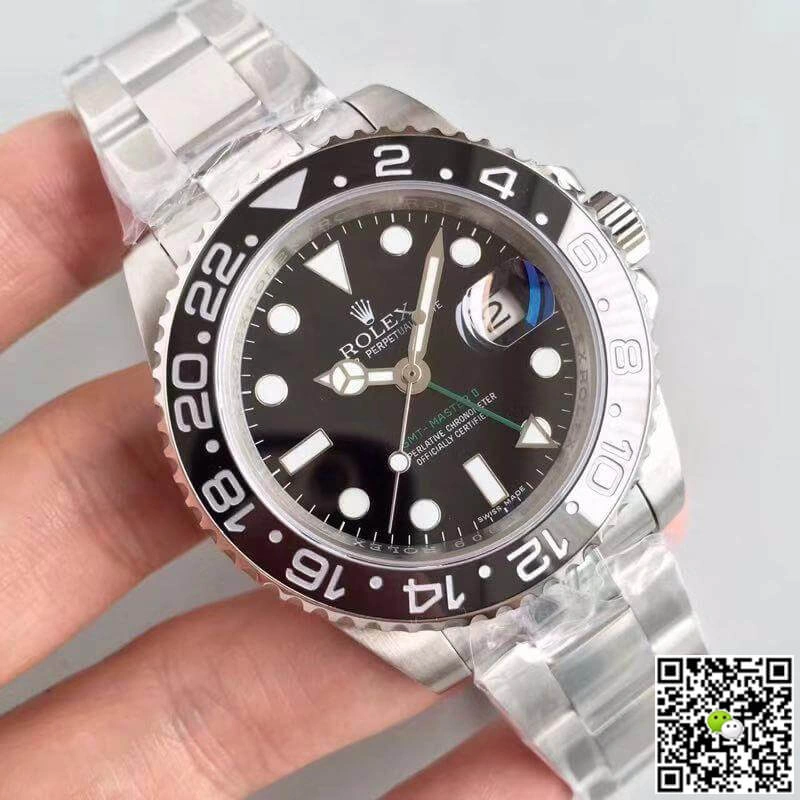 Rolex GMT-Master II 116710LN Noob Factory Black Dial 1:1 Best Edition Replica Watch Swiss ETA2836-2