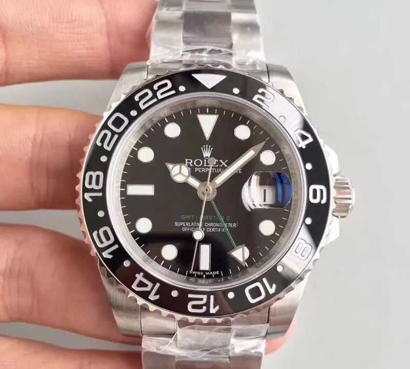 Rolex GMT-Master II 116710LN Noob Factory Black Dial 1:1 Best Edition Replica Watch Swiss ETA2836-2
