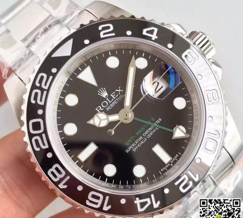 Rolex GMT-Master II 116710LN Noob Factory Black Dial 1:1 Best Edition Replica Watch Swiss ETA2836-2