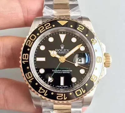 Rolex GMT-Master II 116713LN Noob Factory 1:1 Best Edition Replica Watch Swiss ETA3186 Gold Wrapped