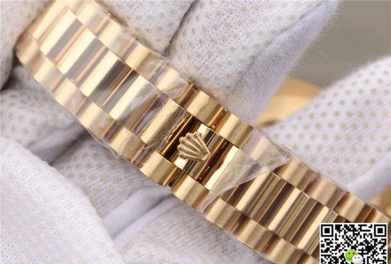 Rolex Day-Date II 218238 EW Factory 1:1 Best Edition Replica Watch Swiss ETA3255 Yellow Gold Dial