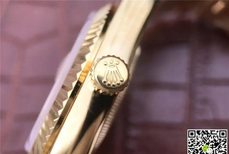Rolex Day-Date II 218238 EW Factory 1:1 Best Edition Replica Watch Swiss ETA3255 Yellow Gold Dial