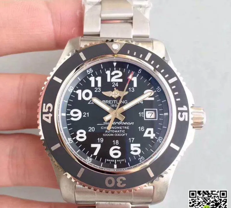 Breitling Superocean II A17392D7 BD68 GF Factory 1:1 Best Edition Replica Watch Swiss ETA2824 Black Dial