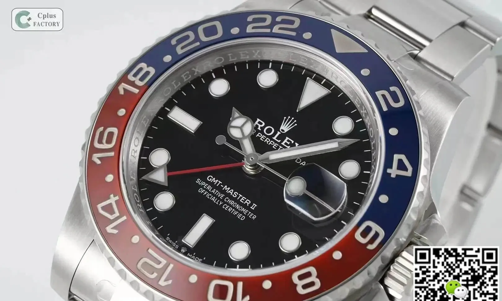 Rolex GMT Master II M126710BLRO-0002 C+ Factory 1:1 Best Edition Replica Watch Black Dial JF Replica