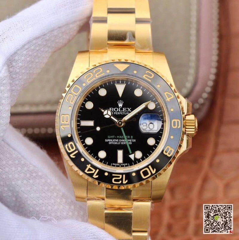 Rolex GMT Master II 116718 40mm EW Factory 1:1 Best Edition Replica Watch Swiss ETA2836 Black Dial