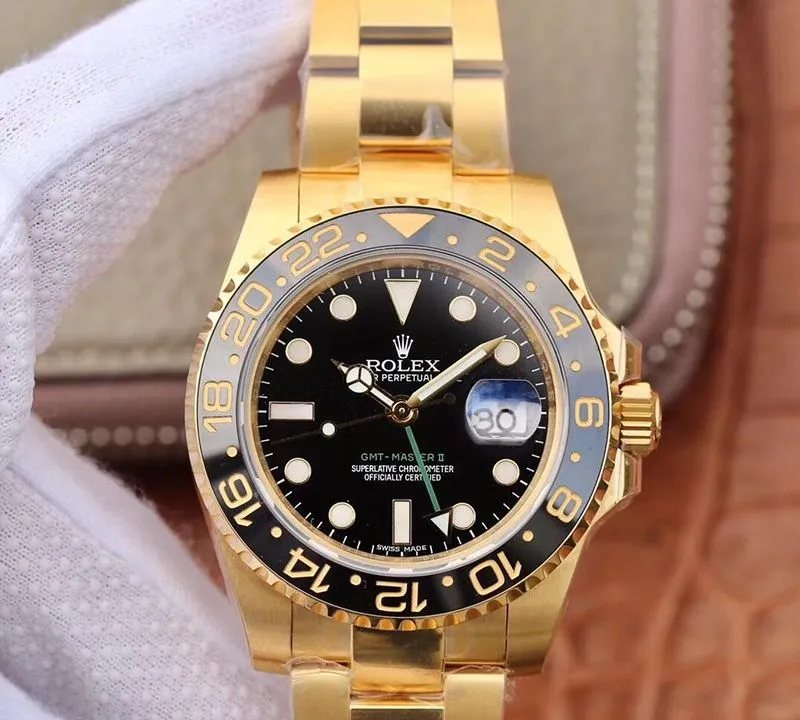 Rolex GMT Master II 116718 40mm EW Factory 1:1 Best Edition Replica Watch Swiss ETA2836 Black Dial