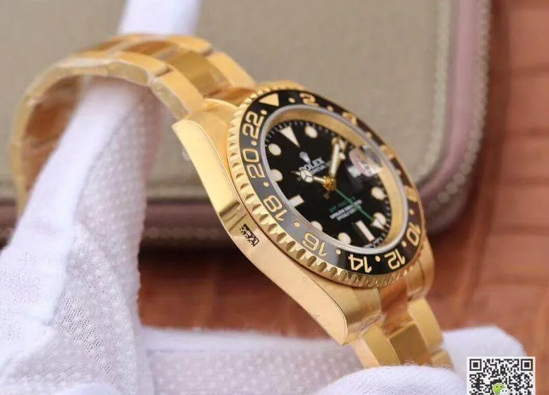 Rolex GMT Master II 116718 40mm EW Factory 1:1 Best Edition Replica Watch Swiss ETA2836 Black Dial