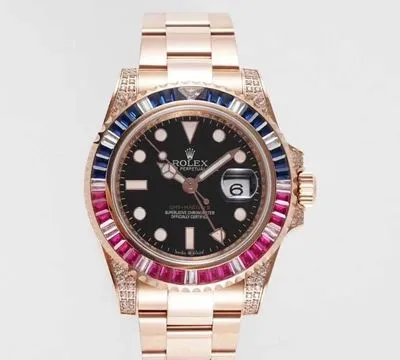 Rolex GMT Master II 116759 SAru ROF Factory 1:1 Best Edition Replica Watch Rose Gold Swiss ETA2836