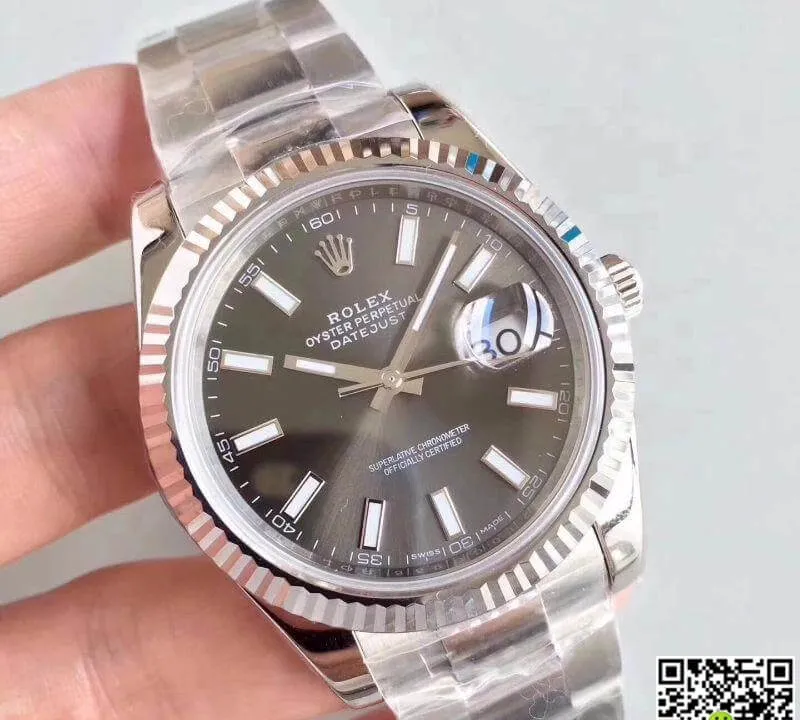 Rolex Datejust II M126334-0014 EW Factory 1:1 Best Edition Replica Watch Swiss ETA3235 Gray Dial