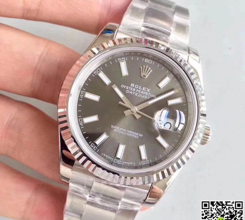 Rolex Datejust II M126334-0014 EW Factory 1:1 Best Edition Replica Watch Swiss ETA3235 Gray Dial