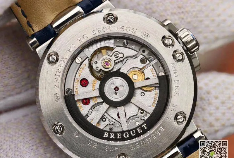 Breguet MARINE 5517BB Y2 9ZU V9 Factory 1:1 Best Edition Replica Watch Swiss ETA9015 Blue Dial