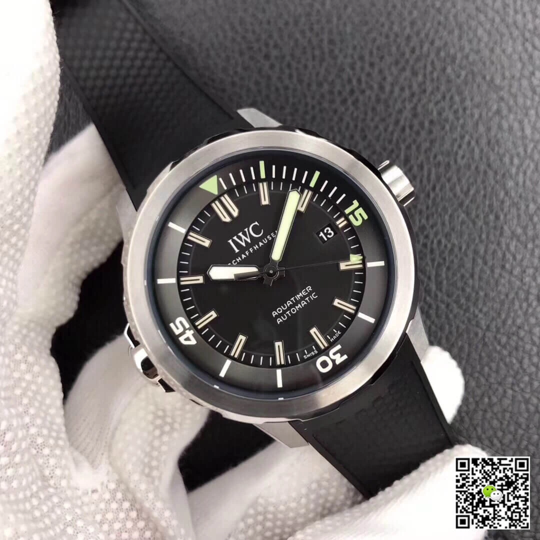 IWC Aquatimer IW329001 V6 Factory 1:1 Best Edition Replica Watch Black Strap