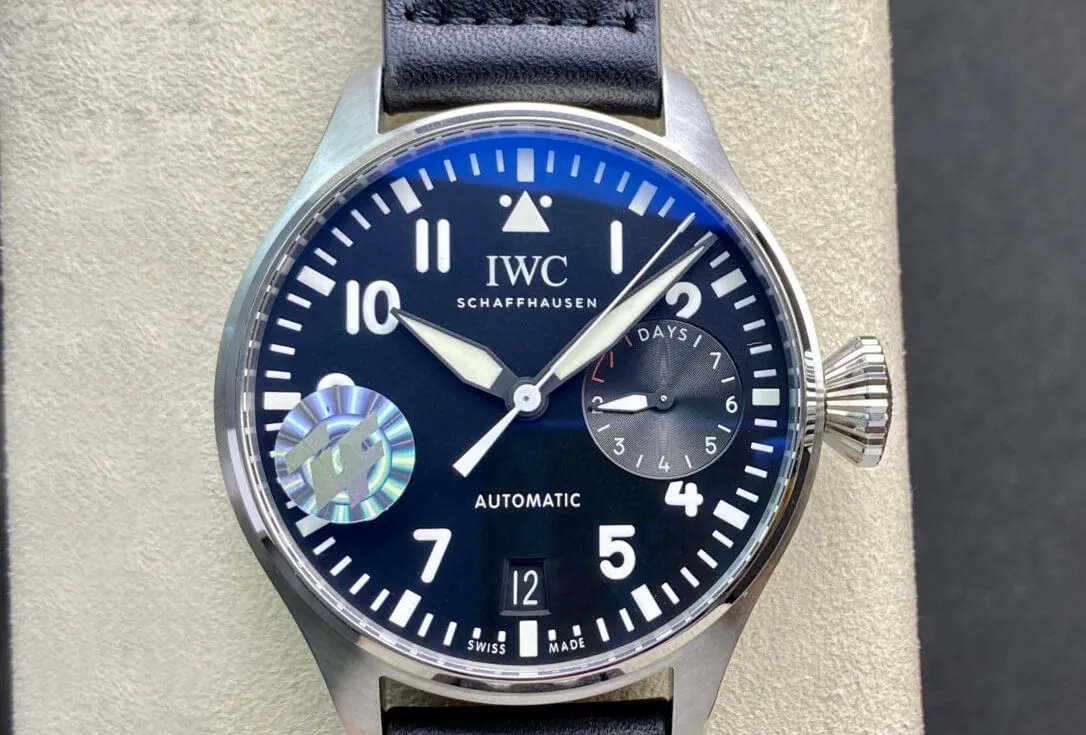 IWC Pilot 46MM ZF Factory 1:1 Best Edition Replica Watch Black Dial