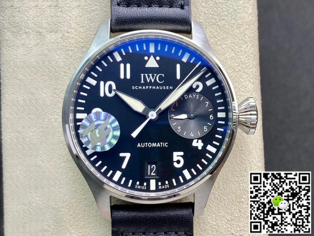 IWC Pilot 46MM ZF Factory 1:1 Best Edition Replica Watch Black Dial