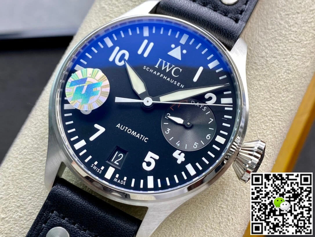 IWC Pilot 46MM ZF Factory 1:1 Best Edition Replica Watch Black Dial