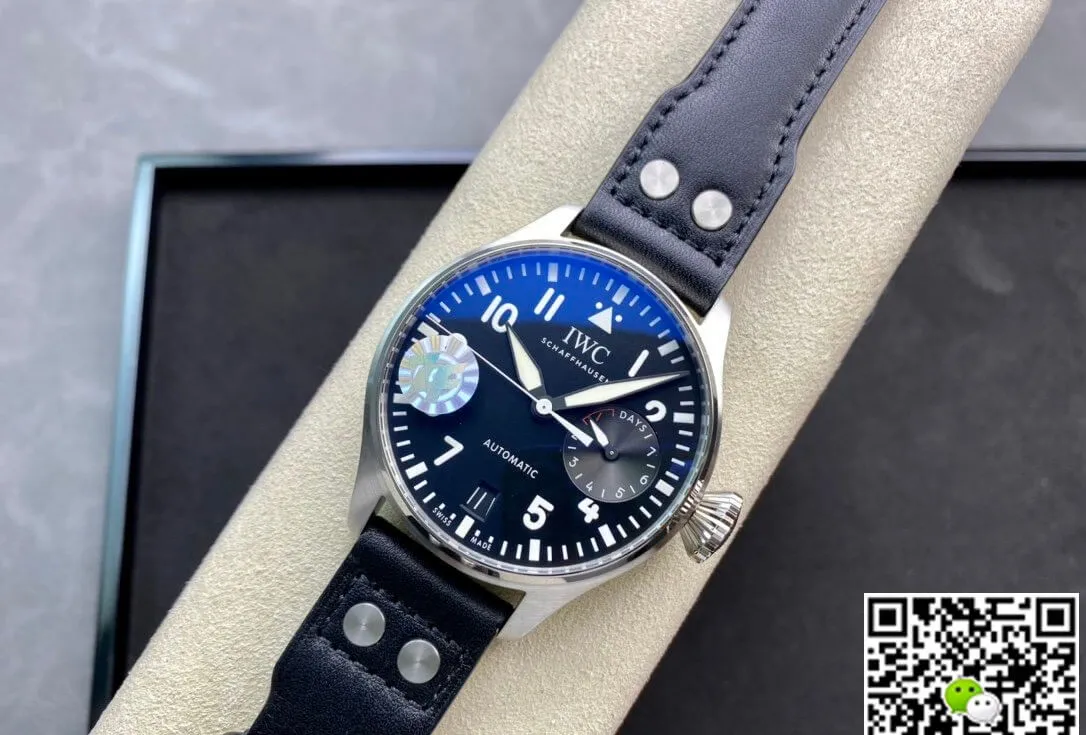 IWC Pilot 46MM ZF Factory 1:1 Best Edition Replica Watch Black Dial