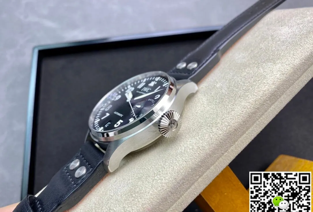 IWC Pilot 46MM ZF Factory 1:1 Best Edition Replica Watch Black Dial