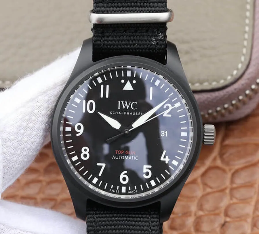 IWC Pilot IW326901 M+ Factory 1:1 Best Edition Replica Watch Black Strap