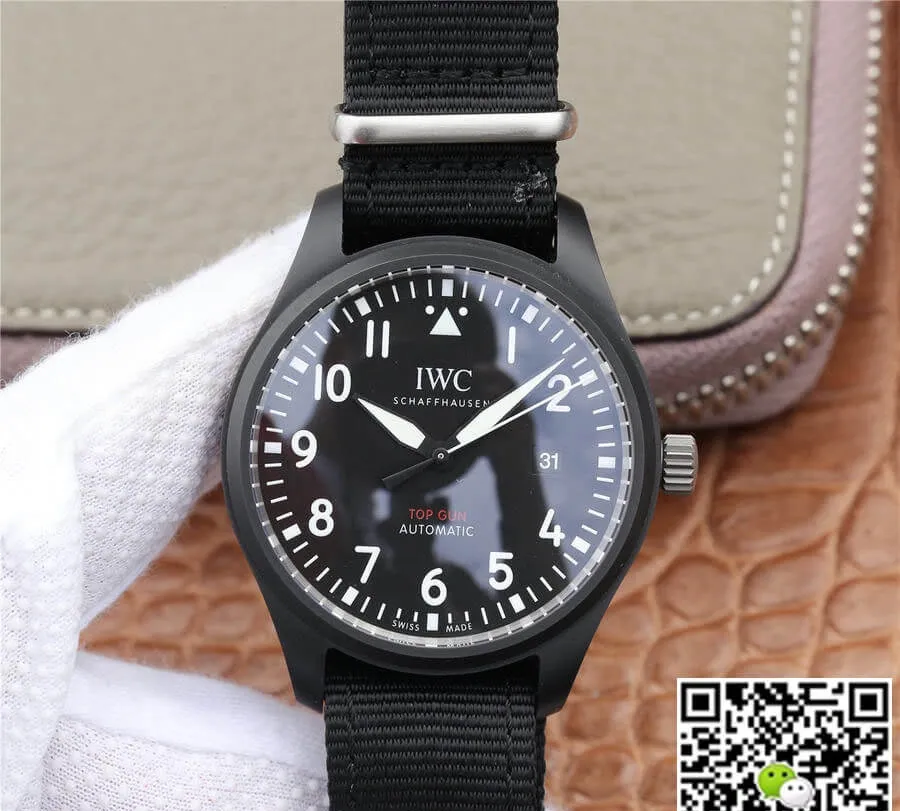 IWC Pilot IW326901 M+ Factory 1:1 Best Edition Replica Watch Black Strap