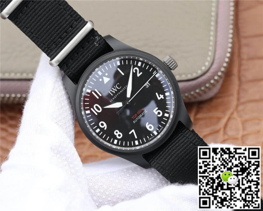 IWC Pilot IW326901 M+ Factory 1:1 Best Edition Replica Watch Black Strap
