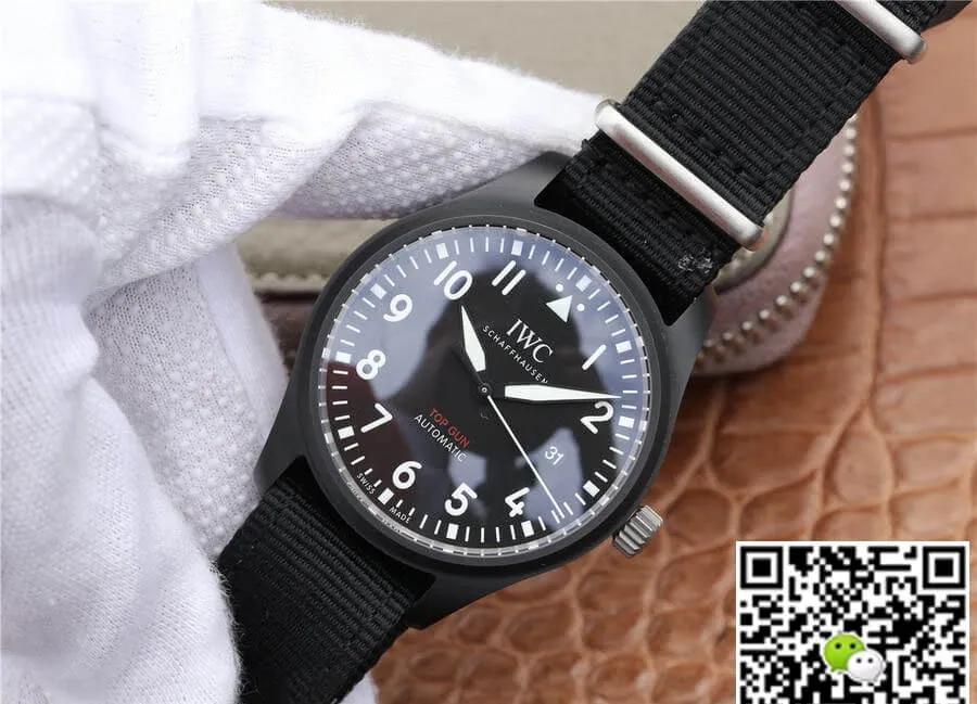 IWC Pilot IW326901 M+ Factory 1:1 Best Edition Replica Watch Black Strap